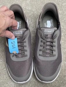 Skechers Go Walk Slip-Ins Herren 11,5 Sneaker extra weit freihändig 2216324WW braun - Bild 1 von 13