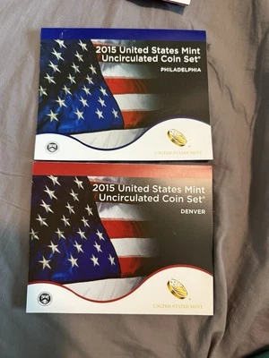 2015 United States Mint Uncirculated Coin Set Denver and Philadelphia - Image 1 of 3