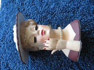 Frauenkopf Vase - National Potteries, Cleveland O - Japan - 4 3/8" hoch - - Bild 1 von 7