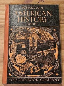 1937 Visualized American History by Philip Dorf Revised Paperback Oxford Book Co - Picture 1 of 5