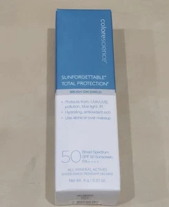 ColoreScience Sunforgettable Total Protection Brush-On Shield SPF 50 0.21oz Deep - Picture 1 of 5