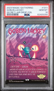 Goblin Lackey (1311) (Rainbow Foil) Secret Lair Drop Foil PSA 10 MTG  - Picture 1 of 2