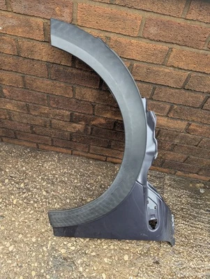 06-14 MINI R55 R56 R57 NEARSIDE PASSENGER SIDE FRONT WING HIGH CLASS GREY B43 - Image 1 of 4