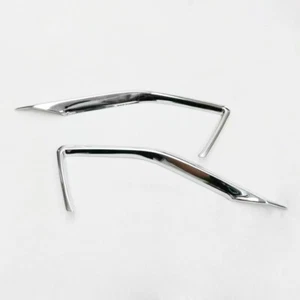 For MG Zs EV 2017-2018 Chrome  Car Front Fog Light Lamp Eyelid Cover Trim - Picture 1 of 6