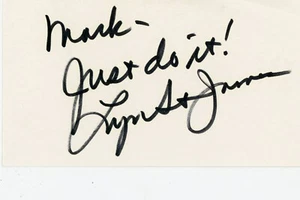 Formula One - 1992 Indy 500 Rookie of the Year Lyn St. James & her autograph - Picture 1 of 1