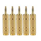 Premium Quality 6 35mm 1/4 Inch Male to 3 5mm Female Audio Adapter 5 Pack