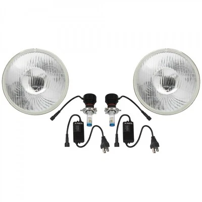  LED H4 Conversion Kit Austin Healey 100-6 3000  Sprite  W Genuine Lucas Lenses - Image 1 of 2