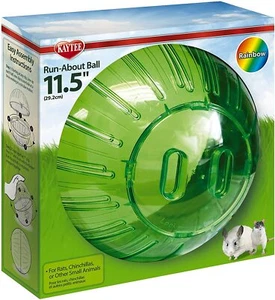Kaytee Giant Run-About 11.5" Exercise Ball, Rainbow - Picture 1 of 7