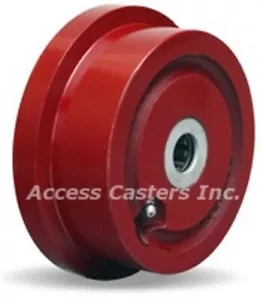 5HFL51W 5" Cast Iron Flanged Wheel, 1000 lbs Capacity, Roller Bearings - Picture 1 of 1