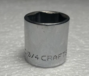 Craftsman USA 3/4" 6 Point 3/8" Drive Shallow Socket =V= Series - Picture 1 of 5