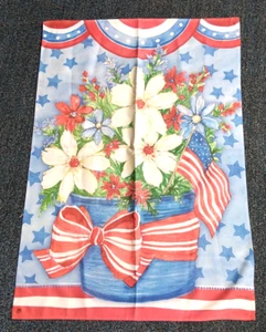 Sally Eckman Roberts Garden Flag 4th Of July Spring Yard Standard American Flag - Picture 1 of 5