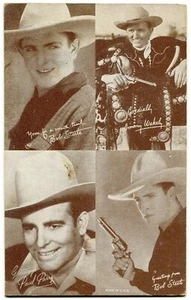 1956 All-Star Cowboys Ausstellung - Bob Steele, Jimmy Wakely, Paul Parry, Bob Steele - Bild 1 von 2