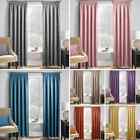 Matrix Thermal Blockout Woven Textured Tape Top Pencil Pleat Curtains Pair