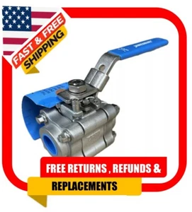 Jamesbury 3/4 4DB3600XT2 4000 Ball Valve With Handle Standard Ports Weld Ends - Picture 1 of 8