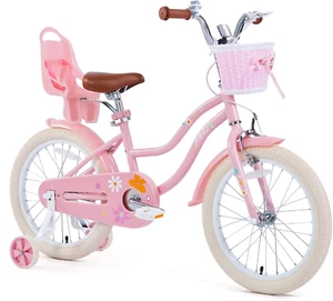 Girls Bike for 4-12 Years Old Kids, 12 14 16 18 20 24 Kids Bike with Training Wh - Picture 1 of 12