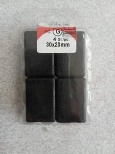 HSI 933104 Einsteckgleiter 30 X 20 mm, schwarz 4er Pack - Bild 1 von 2