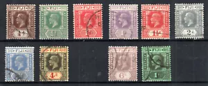 Fidschi 1922-27 Werte zu 1s zwischen SG 228-38 FU - Bild 1 von 1