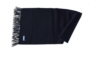 Bufanda grande negra Lands End con flecos 15,5"" x 55"" acrílico ultra suave - Imagen 1 de 2
