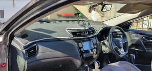 DARK GREY DASH MAT WITH BLACK EDGING FIT NISSAN X-TRAIL 2016 - 2022, - Picture 1 of 5