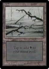 WOTC MtG Beta Swamp - Ver. 3 (C) Fair