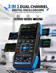 FNIRSI 2C53T Upgraded Handheld Oscilloscope, 50MHz Bandwidth, 3IN1  Oscilloscope - Picture 1 of 13