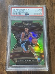 2019 Panini Select #68 Collin Sexton Neon Green Prizm /75 PSA 10 - Picture 1 of 2