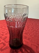 McDonald's 2009 Purple Coca Cola Glass in Mint Condition