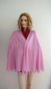 CAPE, WRAP ALPACA WOOL WRAP - CAPE  BABY ALPACA FUSILLONI NWT - Picture 1 of 40