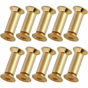 10 PIEZAS Tornillos de mango de cuchillo de cobre Remaches Tuercas Corby Pernos Tuercas de acero al carbono - Imagen 1 de 8