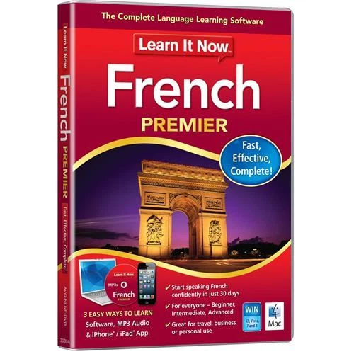 Learn It Now French Premier Language Learning Software For PC/Mac Speak French - Image 1 of 1