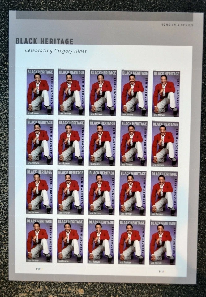 2019USA #5349 Forever Gregory Hines - Black Heritage - Sheet of 20  Mint NH  - Image 1 of 1