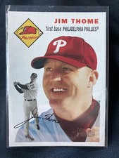 2003 TOPPS HERITAGE PHILLIES OLD LOGO White SHORT PRINT SP JIM THOME #190 HOF