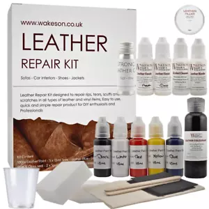 Leder Reparatur Set für Autositze Sofa Couch Kratzer Risse Unkraut Schrammen Löcher - Bild 1 von 41