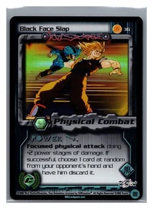 1x DBZ CCG BLACK FACE SLAP 36 HOLO FOIL CELL GAMES SAGA DRAGON BALL Z LIMITED - Imagen 1 de 1