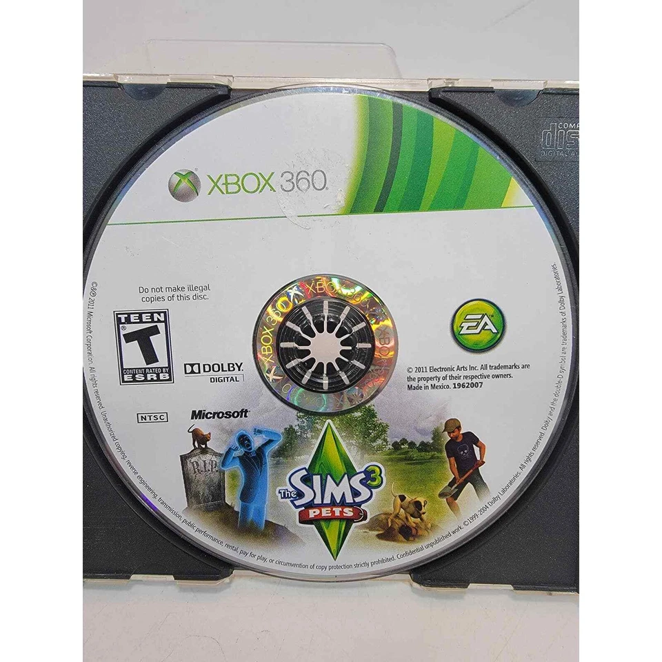 The Sims 3: Pets -- Limited Edition (Microsoft Xbox 360, 2011) disc only - Image 1 of 2