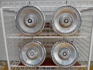1971-1973 Buick LeSabre 15" Hubcaps Set Of (4) Wheel Covers OEM Vintage Classic - Picture 1 of 24
