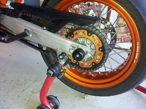 KTM 790 DUKE 2018 - ONWARD PADDOCK STAND BOBBINS SPOOLS COTTON REELS CRASH R1D4 - Picture 1 of 1