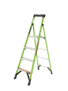 Little Giant Tuff-N-Lite Lightweight Fibreglass Platform Ladder 4 Steps 1.15m - Picture 1 of 5