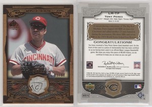 2006 SP Legendary Cuts Legendary Materials Bronze /99 Tony Perez #LM-TP HOF