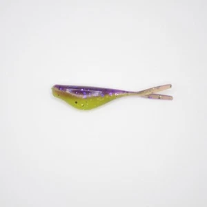 *Nuovo* Crappie Slammer Split Shad CSSP-005 Viola Chartreuse Shad 36 conteggi - Foto 1 di 1