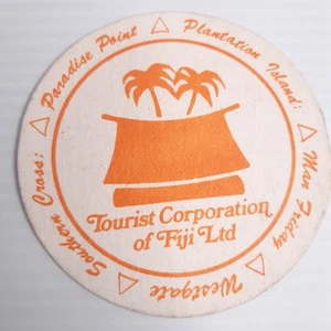 Vintage Drinks Coaster Tourist Corporation of Fiji Drink Beer Bar Collectable - Picture 1 of 4