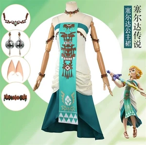 The Legend of Zelda: Tears of the Kingdom Zelda Cosplay Costume Outfits Dress - Picture 1 of 22