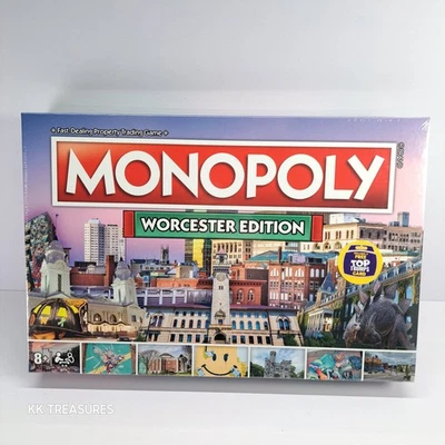 Monopoly Worcester US Edition Family Fun Board Game 2021 Top Trumps New Sealed - Image 1 of 4