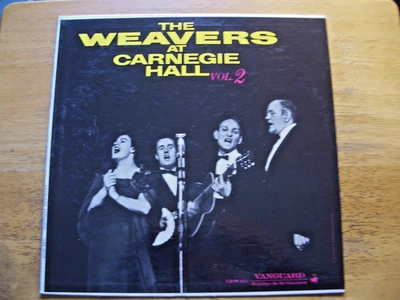 THE WEAVERS ~ AT CARNEGIE HALL VOL. 2 ~ 1963 MONO  LP ~ RECORDS EX  COVER NM Foto 1 de 4
