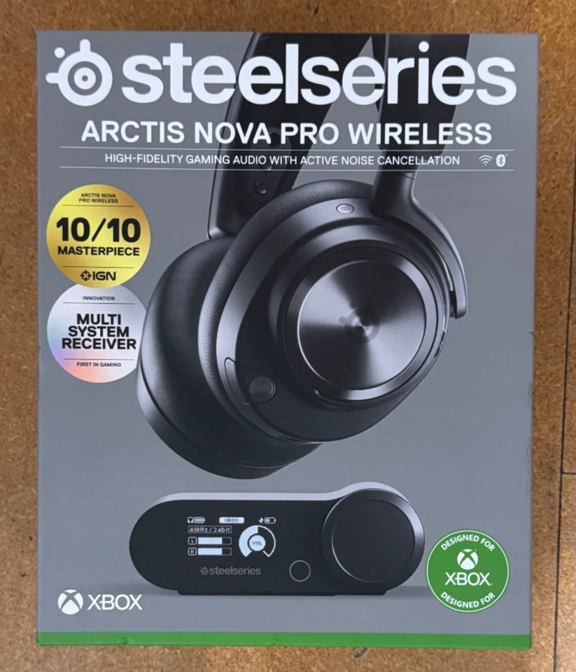 SteelSeries Arctis NOVA PRO WIRELESS MULTIPLATFORM GAMING HEADSET XBOX NEW - Image 1 of 1