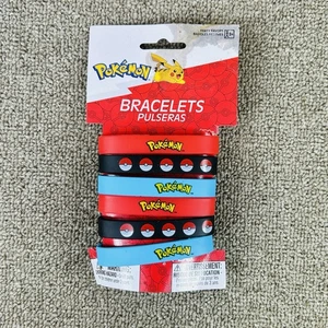 Pokemon Bracelets Pulseras 6 PCS Party Favor Rubber Elastic Wristbands 398750 - Picture 1 of 6