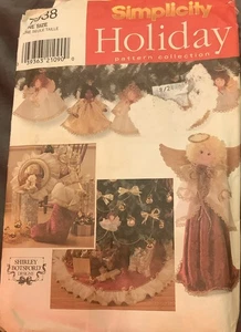 Sewing Pattern #7938 Christmas Stocking, Tree skirt, Angels, And More  - Picture 1 of 3