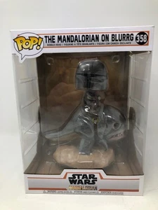 Funko POP! Figura Vinilo Star Wars The Mandalorian on Blurrg #358 CAJA DAÑADA - Imagen 1 de 9