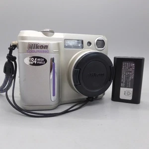 Nikon Digital Camera Coolpix 880 3.2MP Silver Tested - Picture 1 of 9