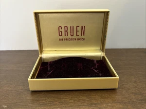 Caja de reloj GRUEN vintage caja de reloj de precisión solo hecha en EE. UU. Cincinnati - Imagen 1 de 10